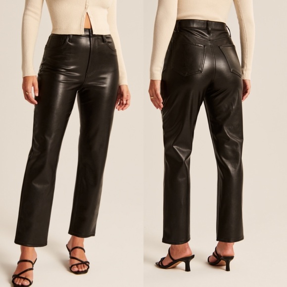 Abercrombie Curve Love Leather Pants